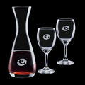 30 Oz. Bishop Carafe w/ 2 Wine Glasses
